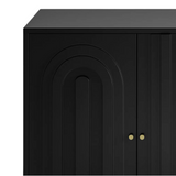 Luxe Black Arch-Detail Sideboard